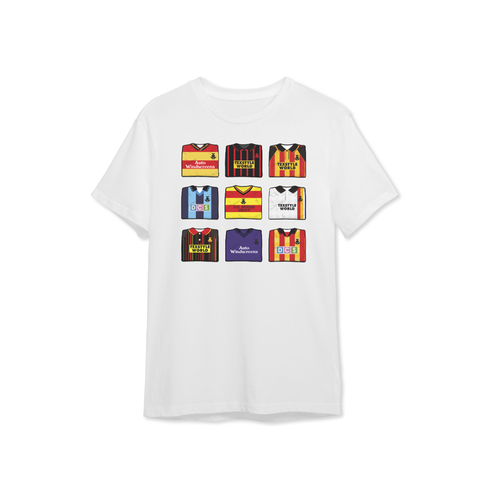 PTFC Retro Fold Tee White