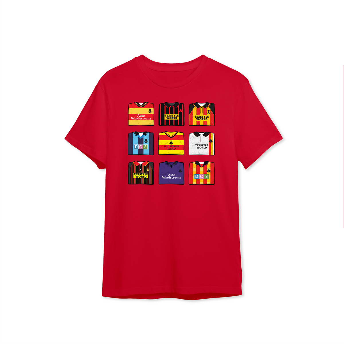 PTFC Retro Fold Tee Red