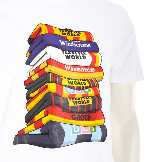 PTFC Retro Stack Tee White